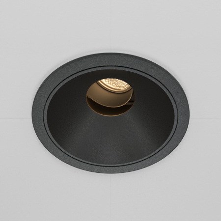 Встраиваемые точечные светильники — Встраиваемый светильник Maytoni Technical DL057-10W3K-B купить в 