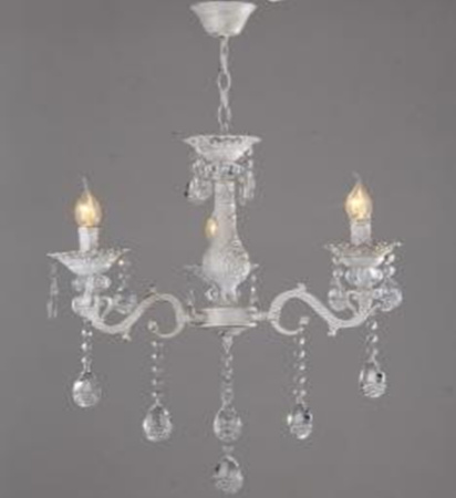 Люстры подвесные — 2315/3 белый с патиной золото купить в 