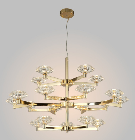 Люстры подвесные — Подвесная люстра Crystal Lux REBECA SP5+10+5 GOLD купить в 