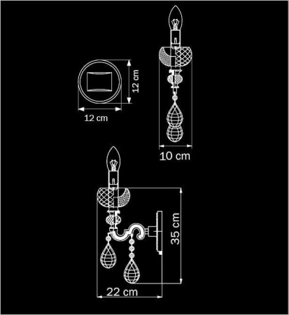 Потолочные светильники — Бра Osgona Montare 787612 купить в 