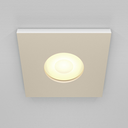 Влагозащищенные точечные светильники — Влагозащищенный светильник Maytoni Technical DL083-01-GU10-SQ-W купить в 