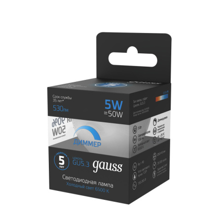 Светодиодные лампы — Светодиодная лампа Gauss 101505305-D купить в 