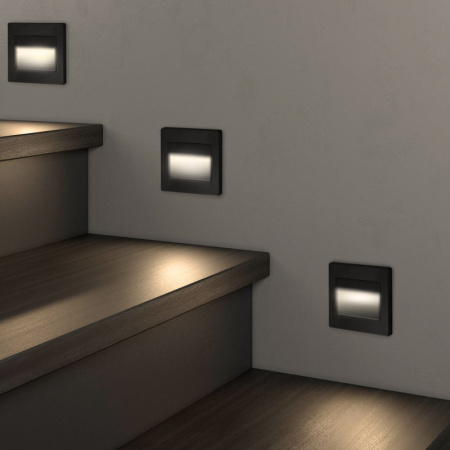 Подсветка стен и ступеней — Подсветка ступеней лестницы Denkirs DK3050-BK купить в 