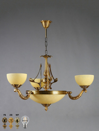 Люстры подвесные — Подвесная люстра AMBIENTE by BRIZZI 02166/3 AB купить в 