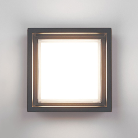 Уличные настенные светильники — Светильник настенный Elektrostandard 1533 TECHNO LED серый купить в 