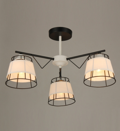 Потолочные люстры — 03116/3 черный+белый купить в 