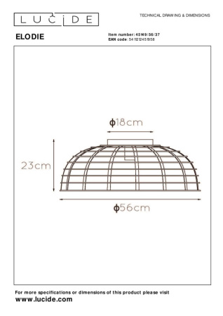 Накладные светильники — Накладной светильник LUCIDE 45149/56/37 купить в 