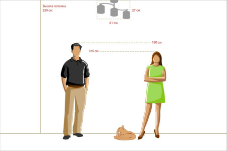 Люстры на штанге — Люстра на штанге DeMarkt 673011203 купить в 