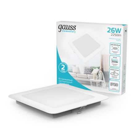 Встраиваемые точечные светильники — Встраиваемый светильник Gauss 998520224 купить в 