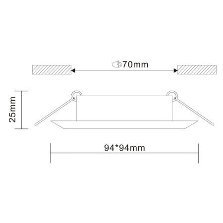 Встраиваемые точечные светильники — Встраиваемый светильник ST-Luce ST204.408.01 купить в 