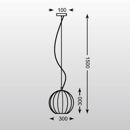 Подвесные светильники — Подвесной светильник Zumaline Rame OYD-10298B-SP1 купить в 