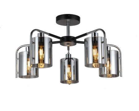 Люстры на штанге — Потолочная люстра Escada Elegant 671/5P Chrome купить в  Люстры на штанге — Потолочная люстра Escada Elegant 671/5P Chrome купить в