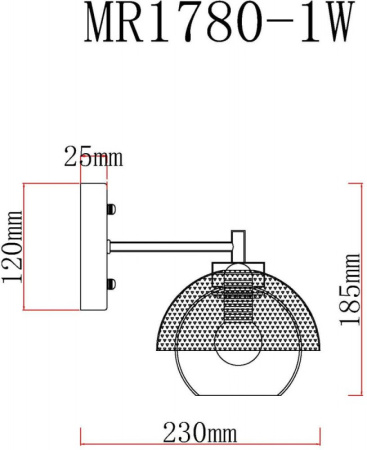 Настенные бра — Бра MyFar MR1780-1W купить в 