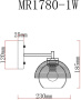 Настенные бра — Бра MyFar MR1780-1W купить в 
