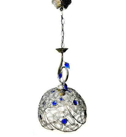 Подвесные светильники — 0774/1H хром-синий купить в 