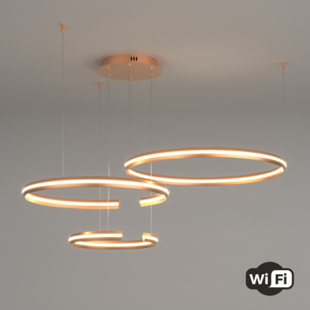 Люстры подвесные — Подвесная люстра Eurosvet 90280/3 золото Smart купить в 