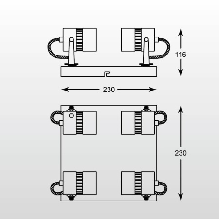 Споты — Спот Zumaline Sica CK99892-4 купить в 