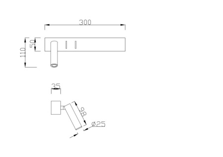 Настенные бра — Бра Maytoni Technical C031WL-L8B3K купить в  Настенные бра — Бра Maytoni Technical C031WL-L8B3K купить в