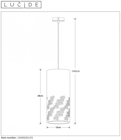 Подвесные светильники — Подвесной светильник LUCIDE 13450/01/31 купить в 