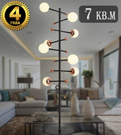Торшеры и напольные светильники — Торшер Natali Kovaltseva LED LAMPS 81344/1F GOLD BLACK купить в  Торшеры и напольные светильники — Торшер Natali Kovaltseva LED LAMPS 81344/1F GOLD BLACK купить в