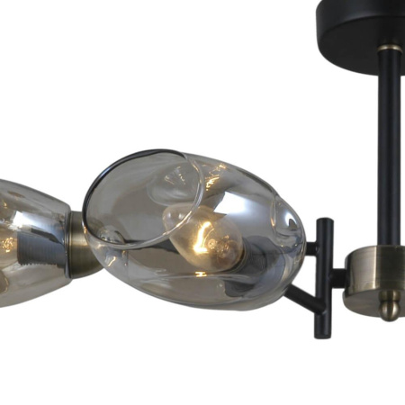 Люстры на штанге — Потолочная люстра Seven Fires Tiene SF4023/4C-BK-AB купить в 