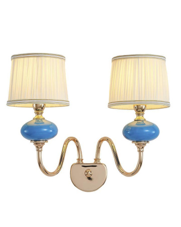 Потолочные светильники — Бра Lumien Hall Макей 1031/2W-GD-PBL-WT купить в 