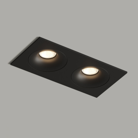 Встраиваемые точечные светильники — Встраиваемый светильник Denkirs DK2122-BK купить в 