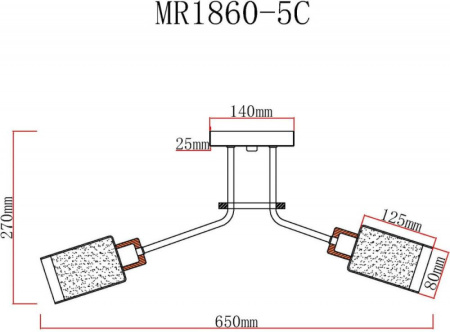 Люстры накладные — Накладная люстра MyFar MR1860-5C купить в  Люстры накладные — Накладная люстра MyFar MR1860-5C купить в