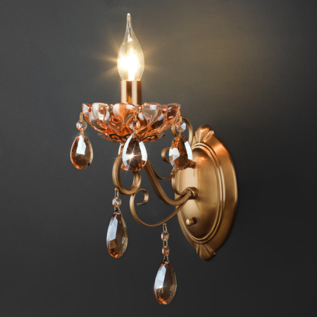 Настенные бра — Бра Eurosvet 10109/1 бронза/тонированный хрусталь Strotskis купить в  Настенные бра — Бра Eurosvet 10109/1 бронза/тонированный хрусталь Strotskis купить в