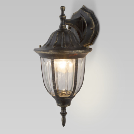 Уличные настенные светильники — Светильник настенный Elektrostandard GL 1002D черное золото купить в 