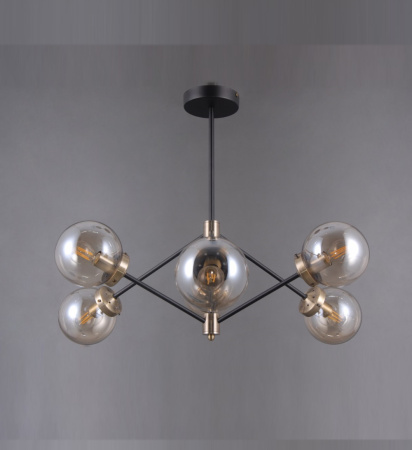 Люстры подвесные — 42506/6 черный купить в 