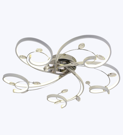 Потолочные люстры — 6309/5 хром с белым купить в 