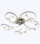 Потолочные люстры — 6309/5 хром с белым купить в 