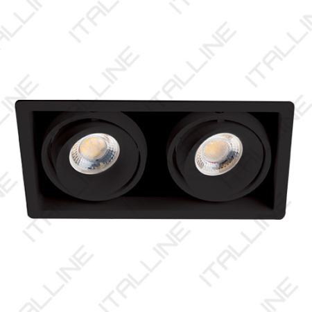 Встраиваемые точечные светильники — Встраиваемый светильник ITALLINE DE-312 black купить в 