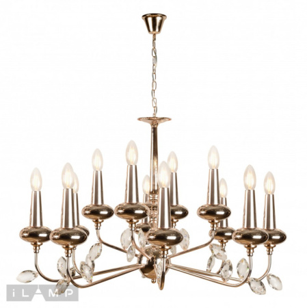 Люстры подвесные — Подвесная люстра iLamp 1020-8+4GD купить в 
