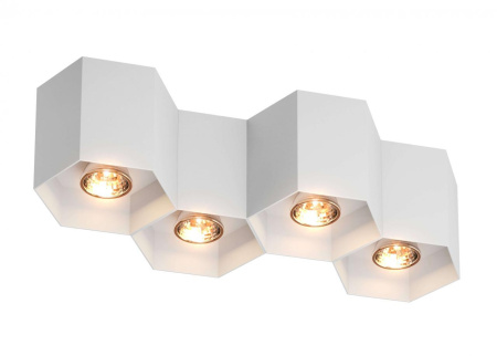 Накладные светильники — Потолочный светильник Zumaline Polygon cl 4 20037-WH купить в 