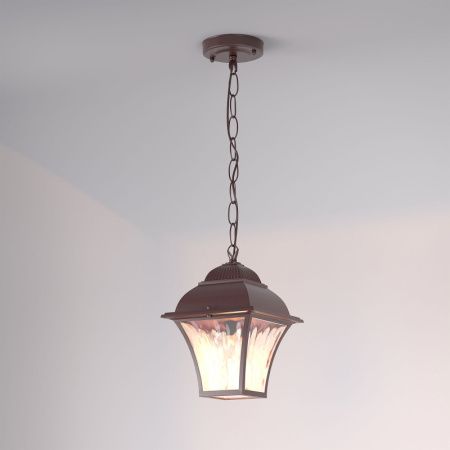 Подвесные уличные светильники — Подвесной уличный светильник Elektrostandard GL 1009H шоколад купить в 