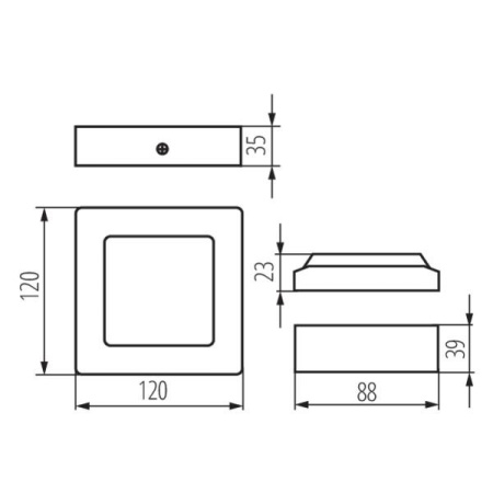 Потолочные светильники — Потолочный светодиодный светильник Kanlux Kanti 33546 купить в 