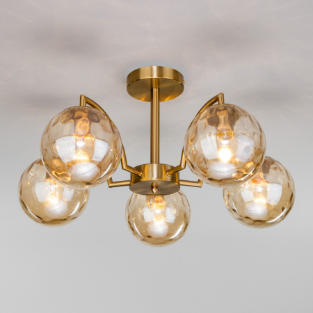 Люстры на штанге — Люстра на штанге Eurosvet 30178/5 латунь купить в 