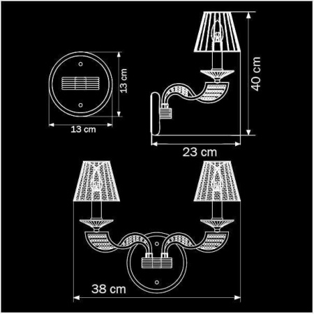 Потолочные светильники — Бра Osgona Alveare 702622 купить в 