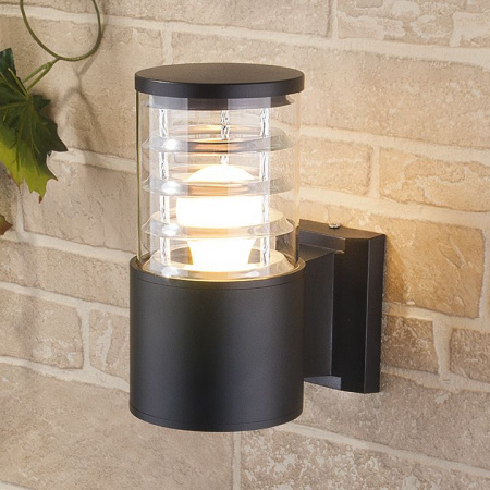 Уличные настенные светильники — Светильник настенный Elektrostandard Techno 1408 черный купить в 