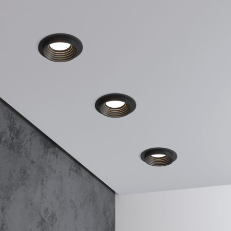 Встраиваемые точечные светильники — Встраиваемый светильник Elektrostandard 25007/01 GU10 чёрный купить в  Встраиваемые точечные светильники — Встраиваемый светильник Elektrostandard 25007/01 GU10 чёрный купить в