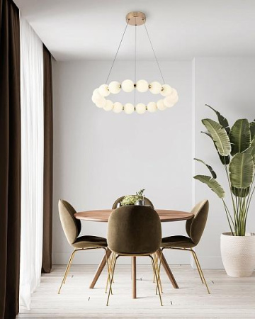 Подвесные светильники — Подвесной светодиодный светильник Escada 10208/SG LED Gold купить в 