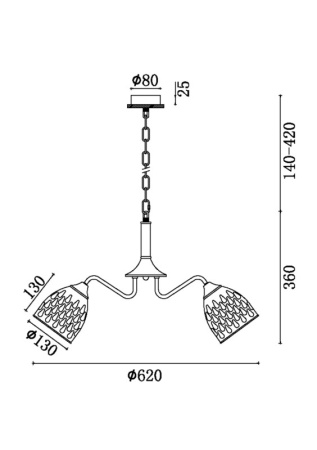 Люстры подвесные — Подвесная люстра Freya FR5138PL-05W купить в 