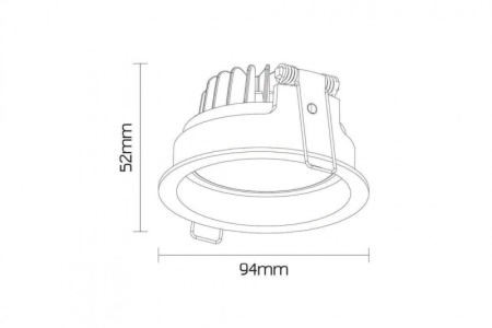 Встраиваемые точечные светильники — Встраиваемый светильник Donolux DL20100R10W1W купить в 