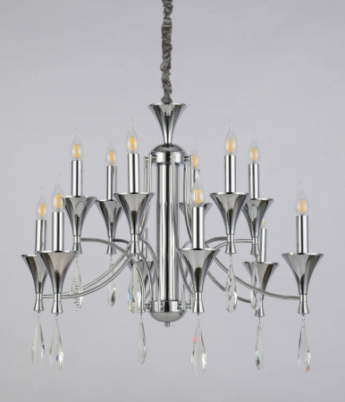 Люстры подвесные — Подвесная люстра Lumina Deco LDP 1230-12 CHR купить в 
