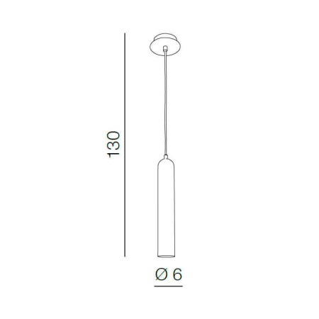 Подвесные светильники — Подвесной светильник Azzardo Tubo 1 AZ1236 купить в 
