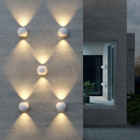 Уличные настенные светильники — Светильник настенный Elektrostandard 1566 TECHNO LED DIVER белый купить в 