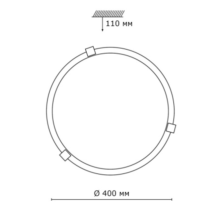 Накладные светильники — Накладной светильник Sonex 253 золото купить в 