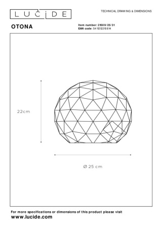 Настольные лампы — Настольная лампа LUCIDE 21509/25/31 купить в 